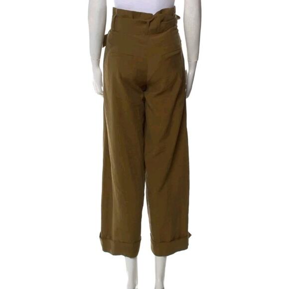 Silvia Tcherassi Soverato pants Belted paperbag High rise Pleated Sz XS (V4 - Picture 4 of 6
